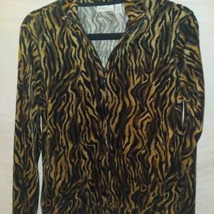 Kim Roger's Womens Small Leppard Print